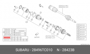 Пыльник ШРУСа 28496TC010 SUBARU