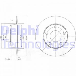 Тормозной диск BG3381 DELPHI