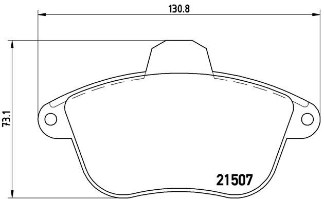 Комплект тормозных колодок, диско P61048 BREMBO