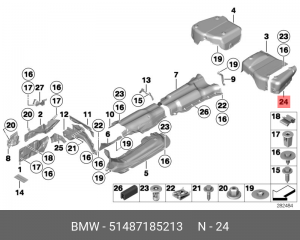 Теплоизоляция 51 48 7 185 213 BMW