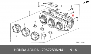 Лампа 79672S3NN41 HONDA