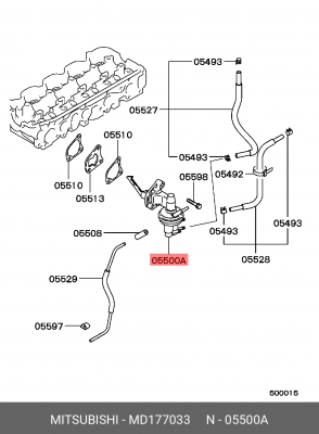 Топливный насос MD177033 MITSUBISHI