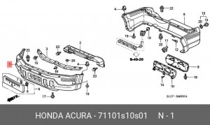 Буфер 71101S10S01 HONDA