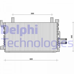Конденсатор, кондиционер TSP0225058 DELPHI