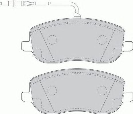 Комплект тормозных колодок, диско FSL1556 FERODO