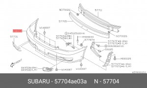 Деталь 57704AE03A SUBARU