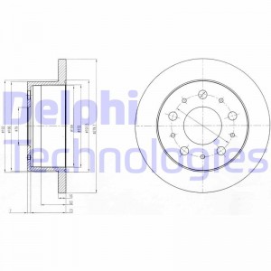 Диск тормозной BG4099 DELPHI