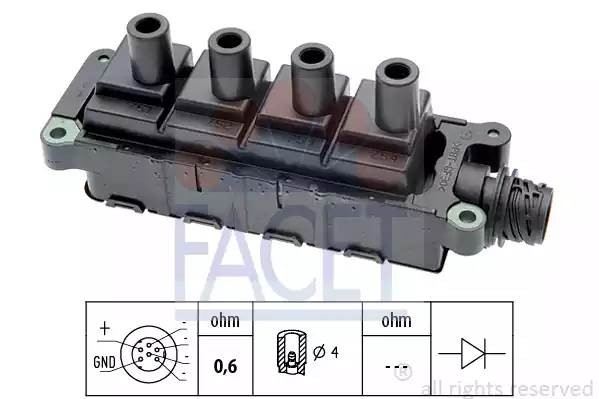 Катушка зажигания 9.6207 FACET
