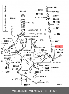 Амортизатор подвески MB891679 MITSUBISHI