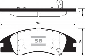 Колодки тормозные дисковые SP1167 SANGSIN