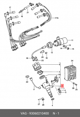 Распределитель зажигания 93060210400 PORSCHE