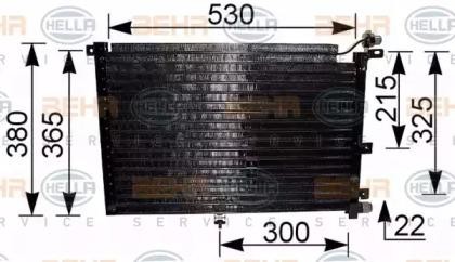 Конденсатор, кондиционер 8FC351036321 HELLA
