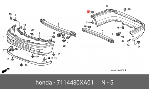 Деталь 71144S0XA01 HONDA