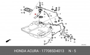 Фильтр, подъема топлива 17708SD4013 HONDA