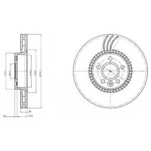 Диск тормозной BG4123 DELPHI