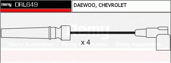 Ккомплект проводов зажигания DRL649 DELCO REMY
