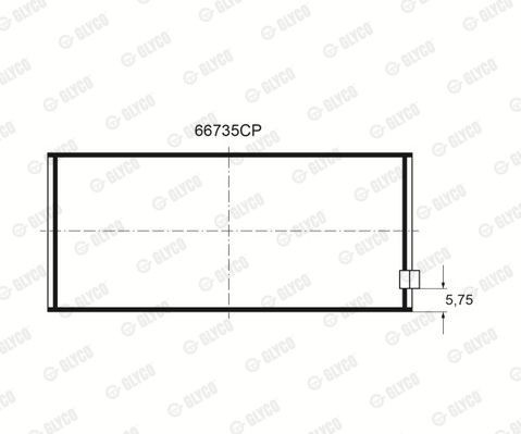 Подшипник 66735CP GLYCO
