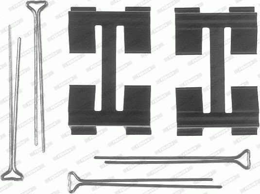 Комплектующие, колодки дискового тормоза FBA427 FERODO