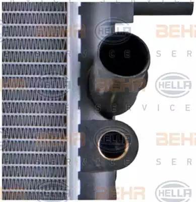 Радиатор, охлаждение двигател 8MK376724501 HELLA