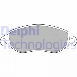 Комплект тормозных колодок, диско LP1583 DELPHI