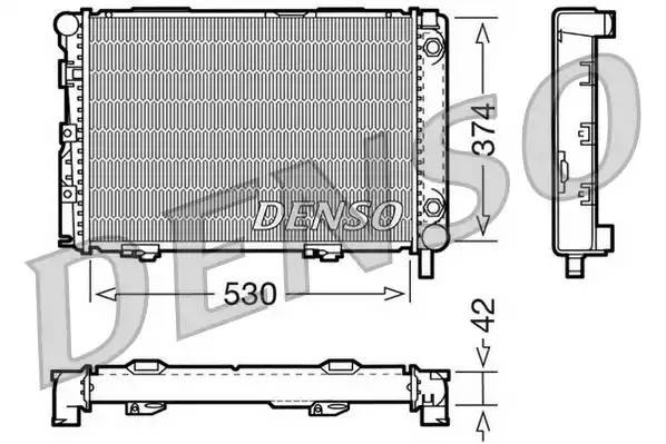 Радиатор, охлаждение двигател DRM17026 DENSO