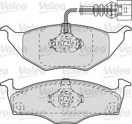 Комплект тормозных колодок, диско 598734 VALEO PHC