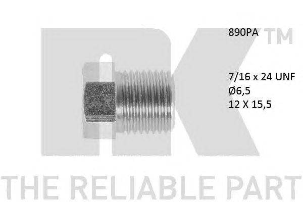Накидный болт 890PA NK
