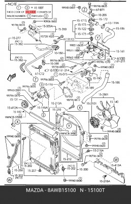 Деталь 8AWB15100 MAZDA