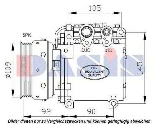 Компрессор, кондиционер 851647N AKS DASIS