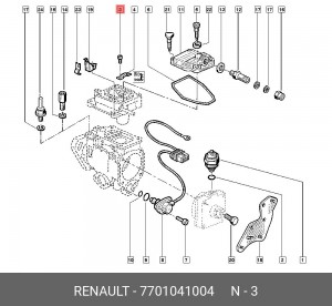 Болт 7701041004 RENAULT