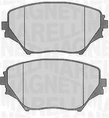 Комплект тормозных колодок, диско 430216170355 MAGNETI MARELLI