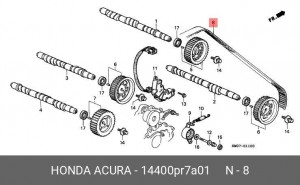 Ремень ГРМ 14400PR7A01 HONDA