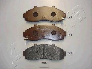 Комплект тормозных колодок, диско 50-K0-001 ASHIKA