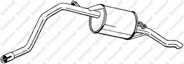 Глушитель выхлопных газов конечный 280391 BOSAL