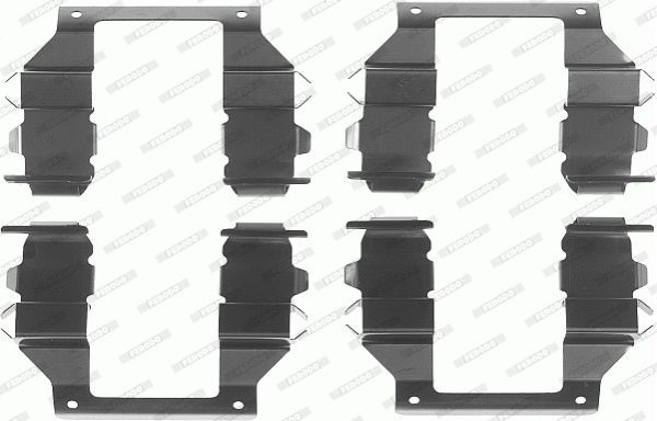 Комплектующие, колодки дискового тормоза FBA491 FERODO