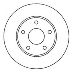Тормозной диск 561950B BENDIX JURID
