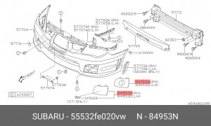 Деталь 55532FE020VW SUBARU