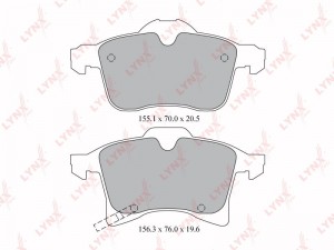 Колодки тормозные дисковые BD-5908 LYNXAUTO