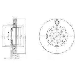 Тормозной диск BG4004 DELPHI
