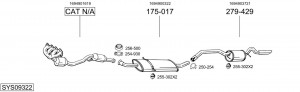 Выпускной трубопровод 887395 BOSAL