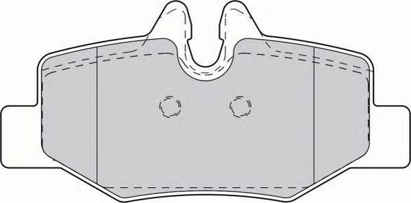 Комплект тормозных колодок, диско FSL1494 FERODO