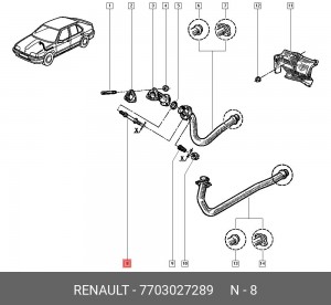 Деталь 7703027289 RENAULT