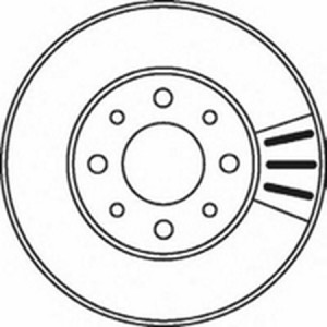 Тормозной диск 562056B BENDIX JURID