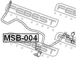Втулка стабилизатора MSB-004 FEBEST