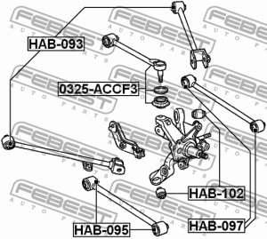 Рычаг подвески 0325-ACCF3 FEBEST