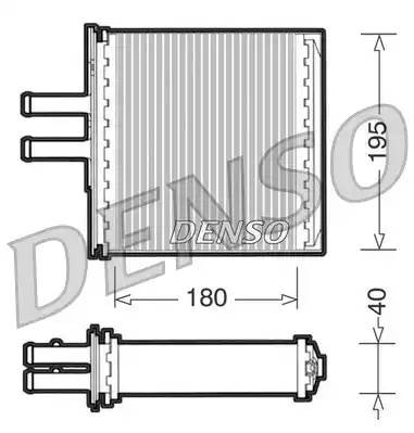 Теплообменник, отопление салона DRR09061 DENSO
