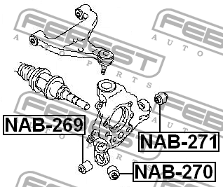 Сайлентблок NAB-271 FEBEST