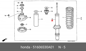 Амортизатор 51606S30A01 HONDA