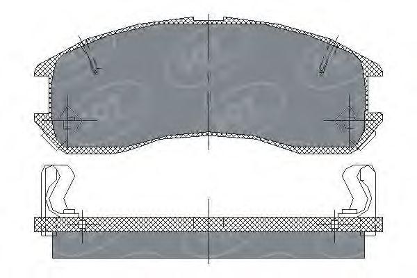 Комплект тормозных колодок, диско SP149 SCT