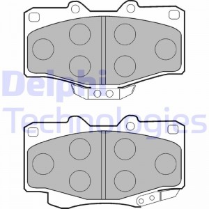 Комплект тормозных колодок, диско LP854 DELPHI